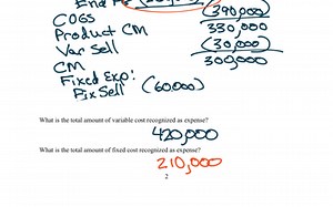 #3 Variable Costing - Year 1 Example | Educreations