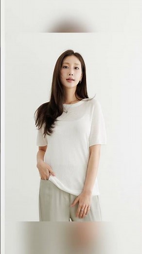 Cool Rayon Seamless Short-Sleeve Knit for Midsummer #HowToDressWell #4050 #Shorts #ElegantStyle