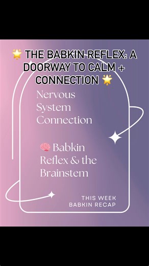 The HELA Method™ | Science ✧ Soul ✧ Healing on Instagram: "🌟 The Babkin Reflex: A Doorway to Calm + Connection 🌟 Did you know this reflex starts forming as early as 9 weeks in utero and continues integrating until about 4 months after birth? 👶✨ Today in my live, I showed the assessment on a 4-year-old client and explained why this reflex is so foundational: ✋👄 Hand-to-Mouth Coordination – sucking, swallowing, feeding 🌿 Pathways to Calmness – helps regulate emotions + reduce tension 🗣️ Spee