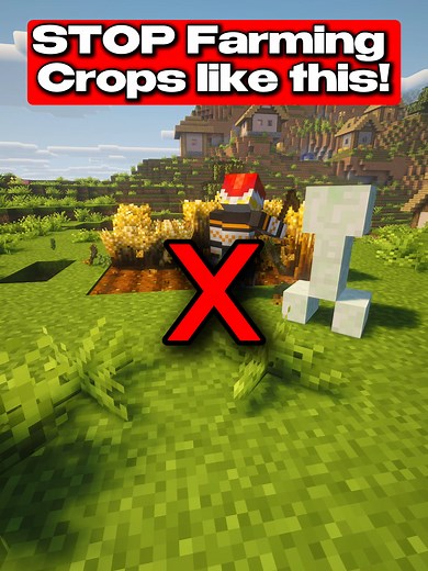 Minecraft Automatic Crop Farm Tutorial
