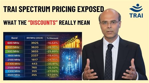 TRAI Spectrum Auction Recommendations: Discounts or Complex Valuation Models? | Parag Kar posted on the topic | LinkedIn