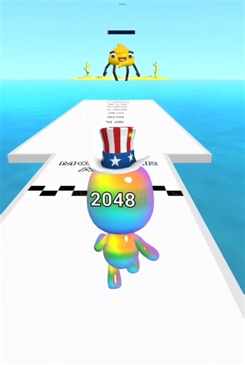 Man Runner 2048 Crazy Number Upgrade Run 😱🔥 #shorts