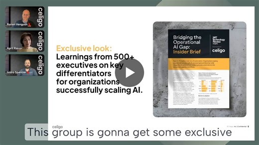 Exclusive look at an AI report from Celigo and MIT Technology Review | Celigo