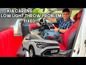 KIA CARENS HEADLIGHT LOW LIGHT THROW PROBLEM FIXED!!! || COMPLETE LIGHT SOLUTION || 📞7977493577