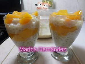 Rico Postre de Tapioca con Fruta