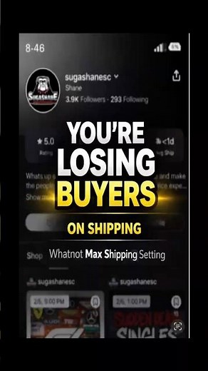 Max Shipping Setting That Sells More #whatnot #reseller #sportscards