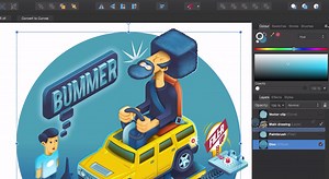 Affinity Designer - Layers Panel Drop Zones