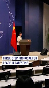 23K views · 73 reactions | China’s Ministry of Foreign Affairs spokeswoman Mao Ning has stressed a three-step proposal for the conflict in Gaza, Israel and Lebanon, underlining the need for Palestinians to govern Palestine under a two-state solution. #Israel #palestine #gaza #lebanon #china | CGTNEurope | Facebook