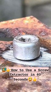 67 reactions · 5 comments | 六‍How to Use a Screw Extractor in 60 Seconds #librepaangatchallenge #highlights2025 #nonfollowersfriends #nonfollowersviewers #highlightsシ゚ #trendingreels #everyonefollowers #tips #crankshaft #highlight | Oliver Zamora | Facebook