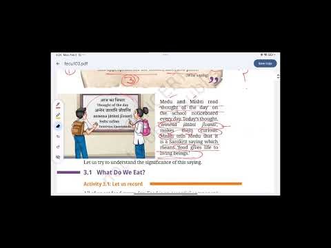 "Chapter 3: Mindful Eating – Your Path to a Healthier Body"(class: 6th Science)(purvi)