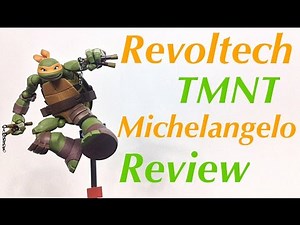Revoltech Nickelodeon TMNT Teenage Mutant Ninja Turtles MICHELANGELO Action Figure Review Toy Review