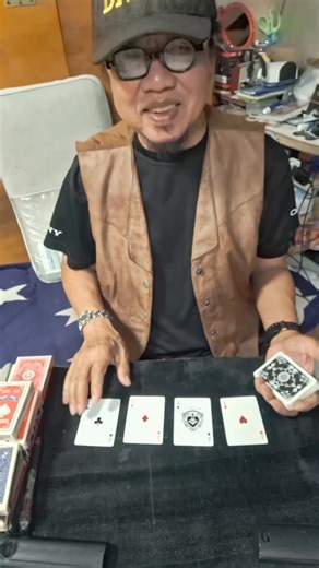 ยังไงๆก็ 4A | 4A card trick #magic #magician #cardcreations #cardtrick | Dr.Man | Pitak Chuekaew