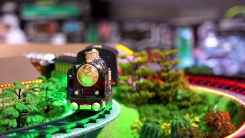 JQ JUQU Remote Control Train Set for Kids Ages 3-12 - Electric Steam Toy Train with Smoke, Lights and Sounds, Battery Operated Model Train with Tracks for Indoor Play and Holiday Decor