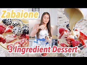 Zabaione Recipe | Easy 3 Ingredient Italian Dessert