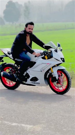 😱bike Yamaha R15 v3 v4colour 🏍️White beast look + sporty vibes 🔥 2026 new bike V4 😱😱