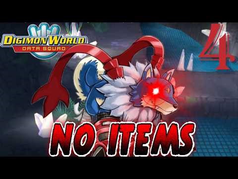 Digimon W. Data Squad NO ITEMS Challenge EP 4 - The preparation on RAGE CAVERN!