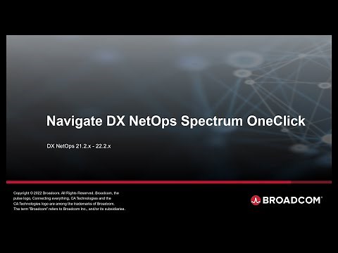 Navigate DX NetOps Spectrum OneClick