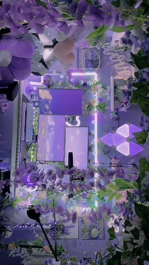 Pokemon Violet Inspired Purple Fairy Desk Setup