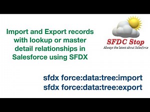Import and Export records with lookup or master detail relationships in salesforce using SFDX