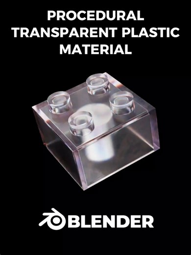 Procedural transparent plastic material in Blender🔮 #3d #blender3d #b3d #Blender #tutorials #tutorial3d #blenderrender #animation #blenderrender #animation #animation3d #blendercommunity #blenderanimation #blenderart #blendereevee #cg #cganimation #motion #motionlovers #blenderlovers #blenderShare #3dmodelerscommunity #3dmodellers #blendermaterials #blendermaterial #blendertutorial #blendertutorials