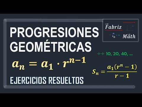 Progresión Geométrica, Ejercicios resueltos (Cálculo del 1er termino y del 9no término)