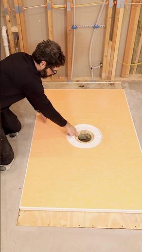 Schluter Shower Tray Cutting Tips - #shorts #showerremodel #brandpartner