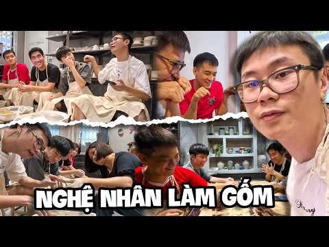 ( IRL ) MỘT NGÀY TRẢI NGHIỆM LÀM GỐM CÙNG EM KHÁNH BÉO, NHISM, MÈO Ú