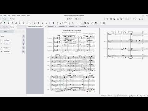 Chorale from Jupiter for Trombone Quartet by Gustav Holst/Arr. Maggy Rusche