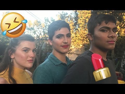 FORCING MY GUY FRIENDS TO WEAR MAKEUP!