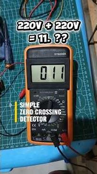 Simple zero crossing detector, untuk ATS yang aman. #zerocrossingdetector #zerocrossing #ats #plts