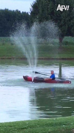Instant regret 😅 #afv #kayak #fail