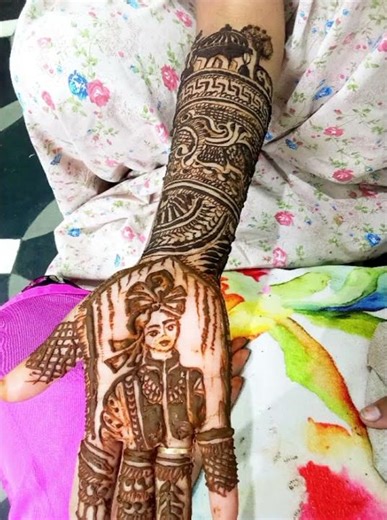 easy bridal mehndi design for beginners ❣️