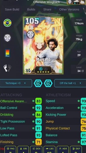 marcelo training to 105#efootball2026#efootballtraining #efootballupdate #efootball #shorts