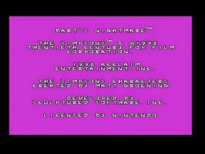 The Simpsons Bart's Nightmare Nintendo SNES PAL Gameplay