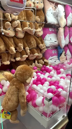 Claw Machine Game with Plush Monkey Adventures