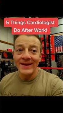 5 Things Cardiologist Do After Work! #doctorsoftiktok #doctor #cardiologist #personaltrainer