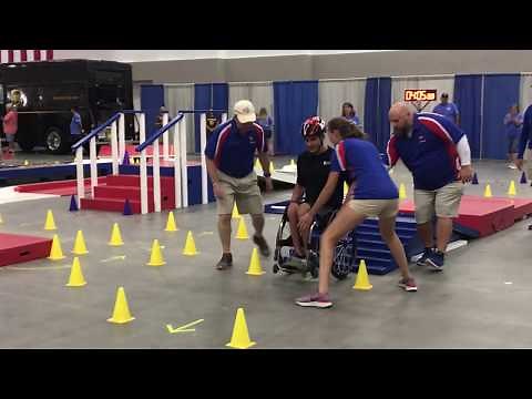 Wheelchair Obstacle Course (Slalom) National Veterans Wheelchair Games