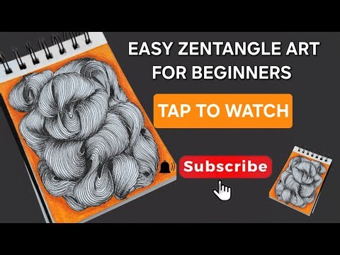 Easy Zentangle Art | Drawing Tutorial for Beginners| How to draw Zentangle Art Step by Step | Doodle