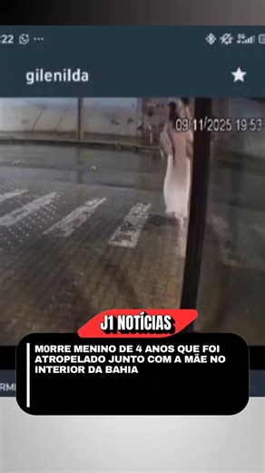 J1 NOTÍCIAS on Instagram: "Morreu na tarde desta quinta-feira (13) Levi Miguel Nunes de Oliveira Lima, de quatro anos, que estava internado em uma Unidade de Terapia Intensiva de Vitória da Conquista, no sudoeste da Bahia, após ter sido atropelado enquanto atravessava a rua com a mãe, Camila Nunes de Oliveira. O motorista do veículo estava alcoolizado, mas não foi preso. O acidente aconteceu na noite de domingo (9). Camila, de 39 anos, recebeu alta médica na quarta-feira (12). Ainda não há infor