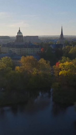 17K views · 768 reactions | Don’t worry, guys, autumn is back after a brief snowy hiatus  #NotreDame #fallleaves #autumn #campuslife #notredamefootball #goirish #studentlife #fallweather #indiana | University of Notre Dame | Facebook