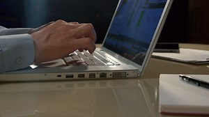 Close-up Of Lap-top Computer Man Typing On It Stock Footage SBV-310119983 - Storyblocks