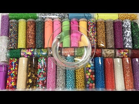 Mixing Beads and Kenetic Into Clear Slime!! Satisfying Slime Videos| Boom Slime