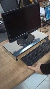 Industrial Computer Screen Stand DXF File: CNC Laser Cut Metal #dxf #dwg #cnc #lazer