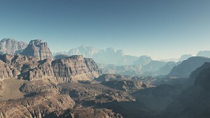 Mountains of Mars during a sunny day - Free Stock Video