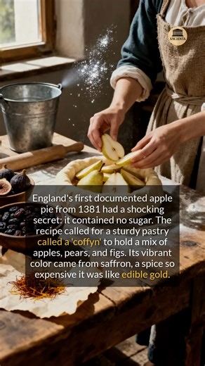 1.6K views · 35 reactions | The original apple pie from 1381 was a sugar-free status symbol. #history #historyfacts #medieval | Ancienta | Facebook