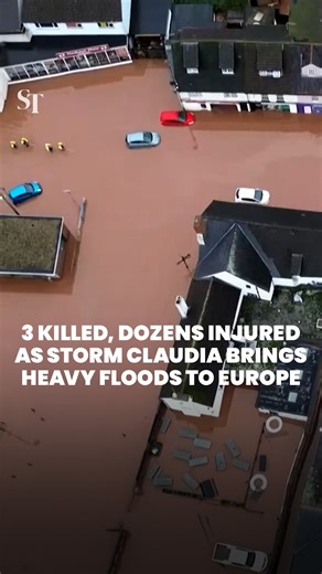 At least 3 people were killed and dozens injured in Portugal as Storm Claudia brought extreme weather to Europe. Strong waves lashed the coast of Ireland, and parts of the UK experienced severe flooding on Nov 15. https://str.sg/pQ8G | The Straits Times
