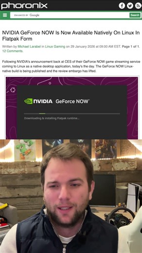 GeForce Now maintenant NATIF Linux !!