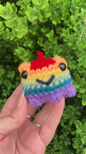 Happy pride month with little frog keychains! #happypride #turnthefreakinfrogsgay #tulsaoklahoma #crochetersoftiktok #supporthandmade
