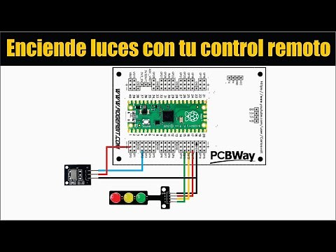 Control de Luces LED con Control Remoto IR y Raspberry Pi Pico