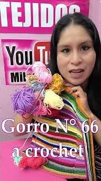 Te enseño como tejer el medio punto acanalado para aplicar en gorros a crochet para niñas con trenza